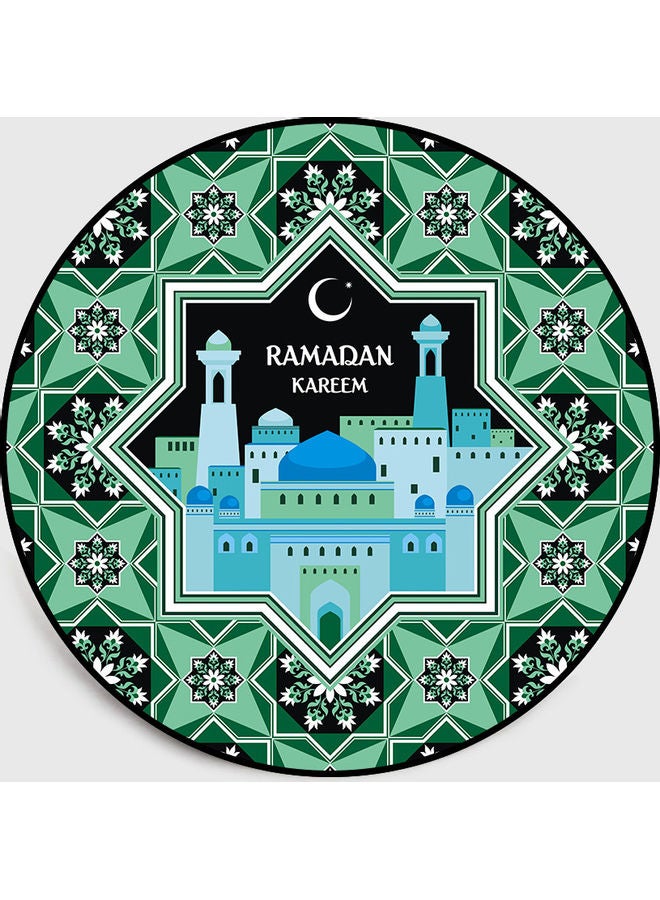 سجادة أرضية تعبر عن شهر رمضان متعدد الألوان 120سم