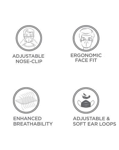 JOCKEY - 2-Piece Adjustable Elastic Ear Loops Bu-Face Mask Set Assorted Color/Print - Image 1