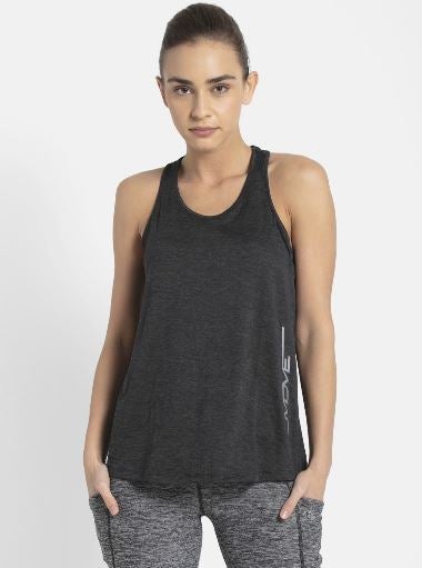 JOCKEY - Athleisure Racer Back Styling Tank Top Black - Image 1