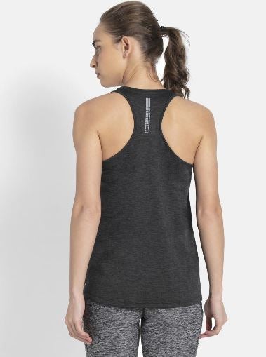 JOCKEY - Athleisure Racer Back Styling Tank Top Black - Image 1