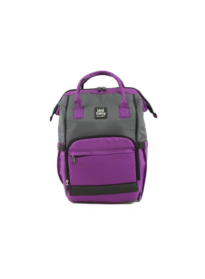 Uni baby Diaper Bag Purple/Grey  - Image 1