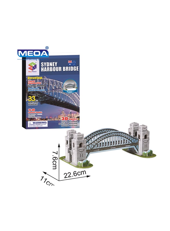 33-Piece Sydney Harbour Bridge 3D Puzzle Set - Image 3