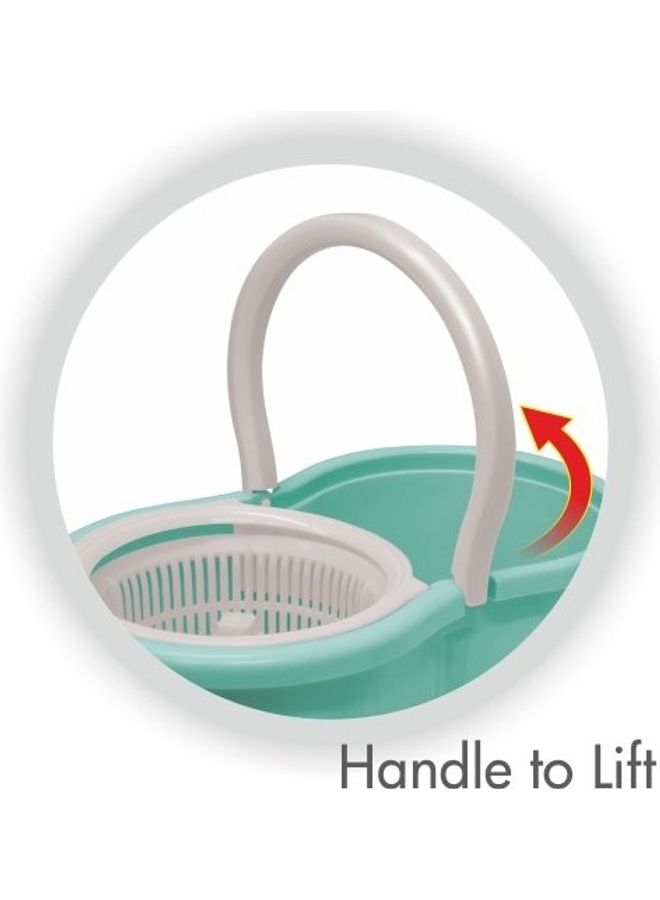 Milton Smart Spin Mop with Bucket Green/White  - Image 2