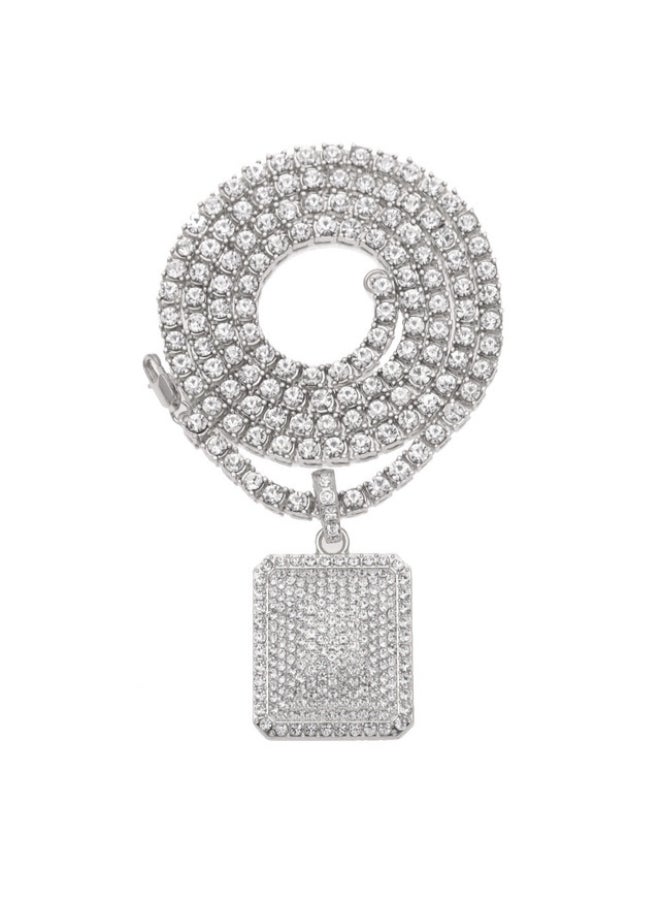 JOLLY Metal Fully -Jewelled Stone Necklace - Image 1
