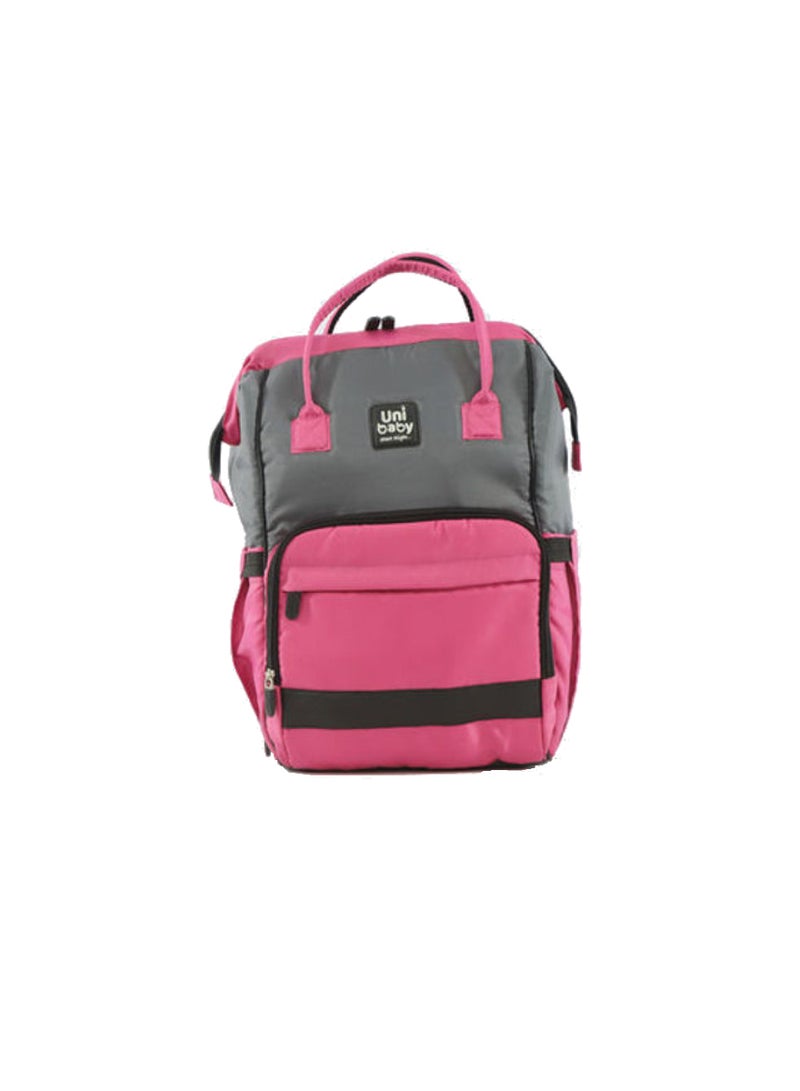 Uni baby Diaper Bag Pink/Grey  - Image 1