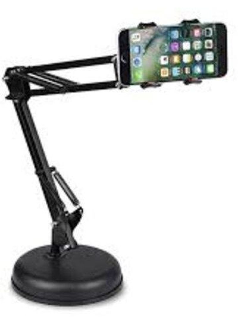 Professional Mobile Stand With Fixed Ring Base Black  - Image 1