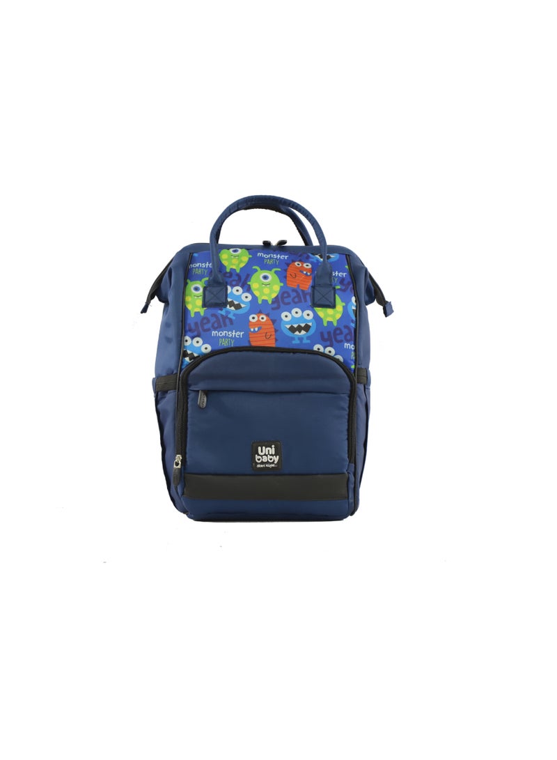 Uni baby Diaper Bag Dark Blue Patterned  - Image 1