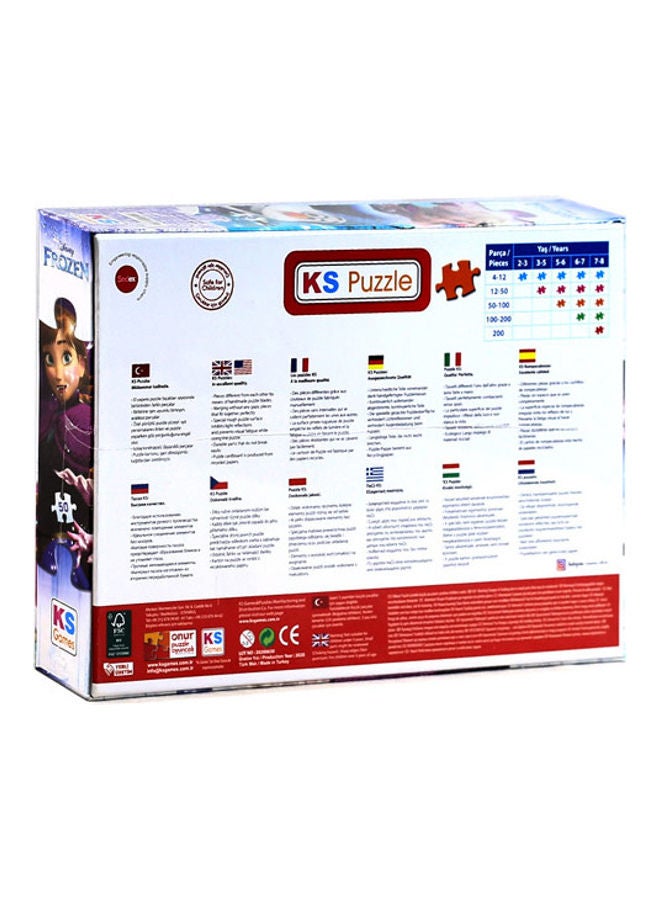 كيه إس جيمز لعبة أحجية مستوحاة من فيلم "Frozen" للأطفال من 50 قطعة Mسم - Image 2