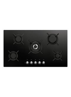 MASTERgas Glass Hob 5-Burner Gas Stove Oven H95GBCX Black  - Image 1