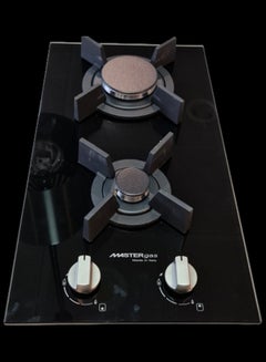 MASTERgas Glass Hob 2-Burner Gas Stove H32GBCX Black  - Image 2