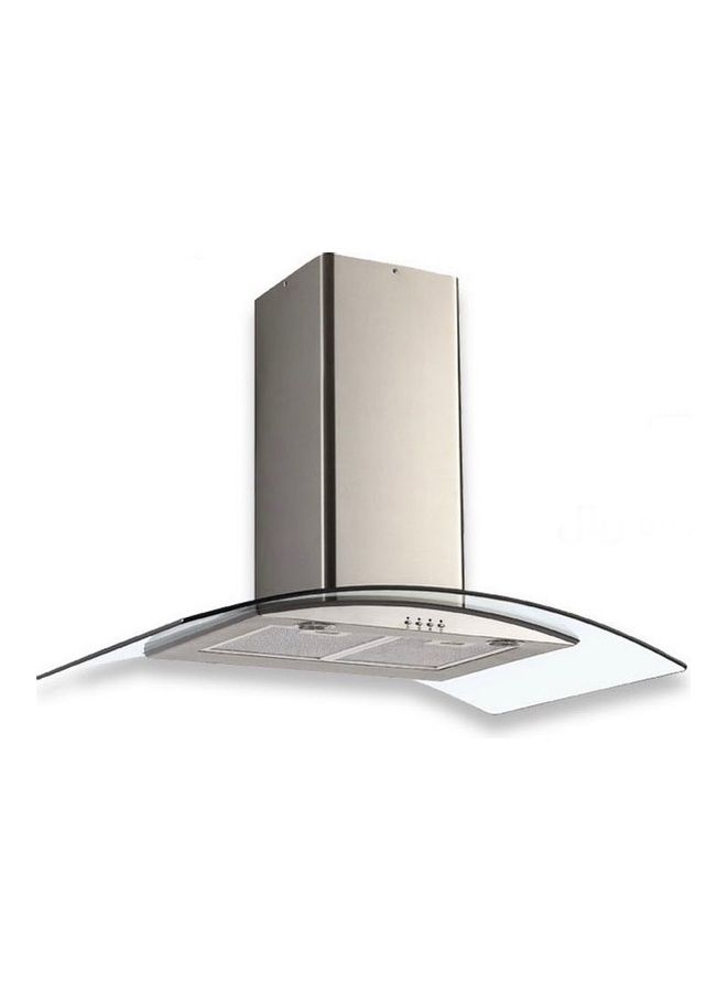 ماستر غاز شفاط مطبخ بضوء LED سبوت بقدرة 380 وات 383 W MGHG90 فضي - Image 2