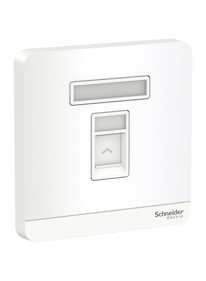 Schneider 1 Gang Keystone Wallplate White 1.5x8.6x8.7cm