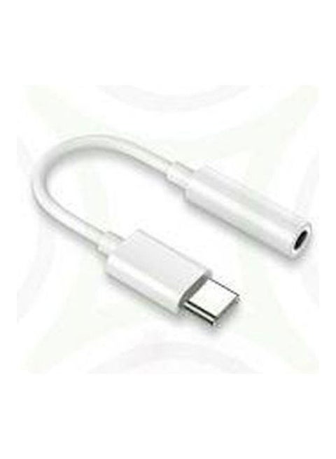 Type-C to 3.5mm Audio Converter White