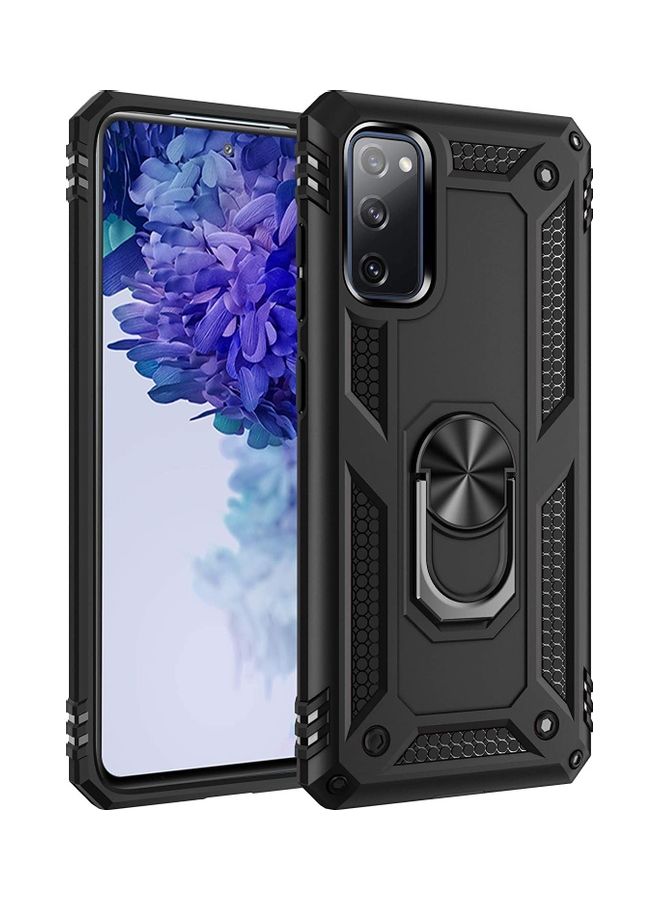 غطاء حماية متين ومضاد للصدمات لهاتف سامسونج جالاكسي S20 Fe 5G أسود
