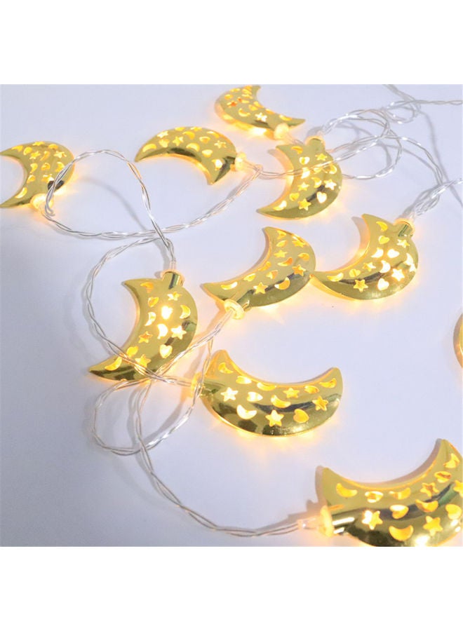 شريط إضاءة LED على شكل قمر من 10 قطع أبيض دافئ  - Image 4