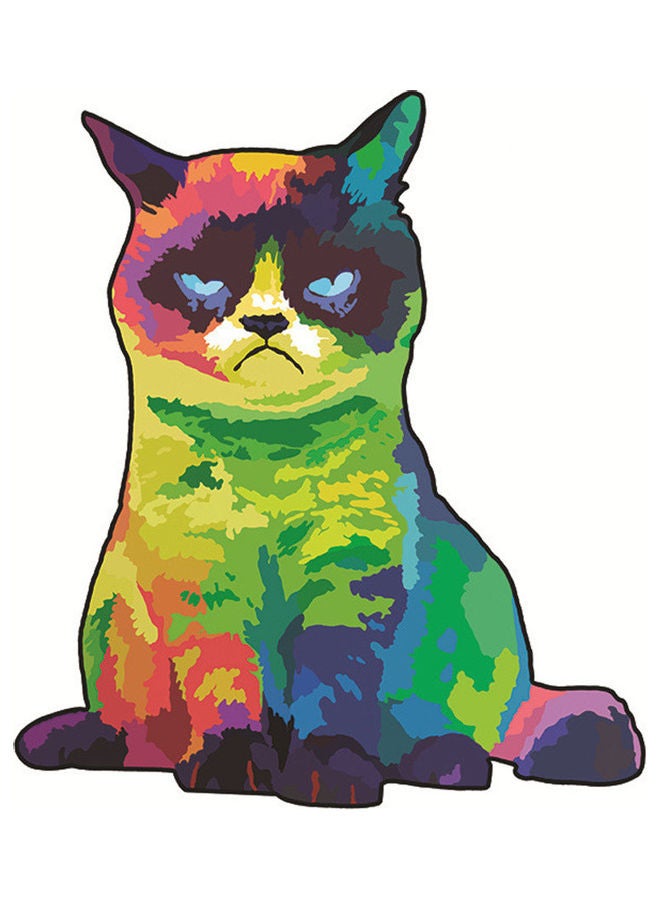 لعبة أحجية خشبية بتصميم مبتكر على شكل قطة مكونة من 117 قطعة