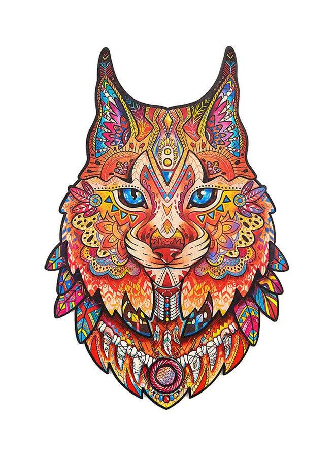 152-Piece Wooden Animal Creative Bobcat Puzzle