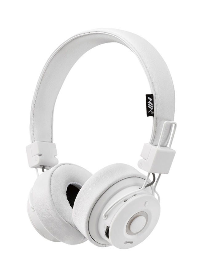 NIA Bluetooth Headphones White 