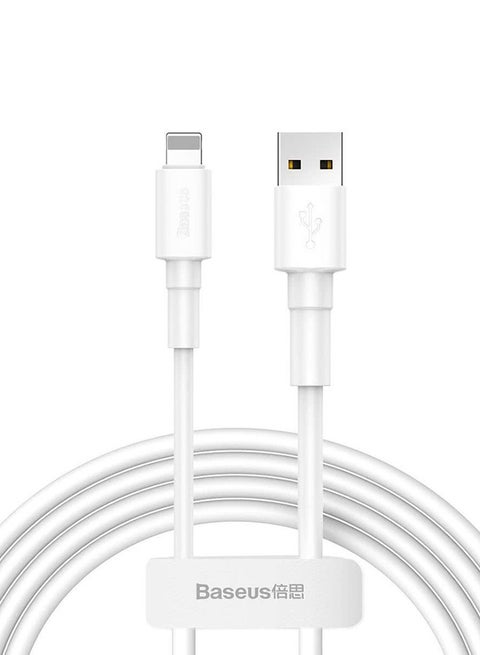 Mini USB Lightning Cable 2.4A White