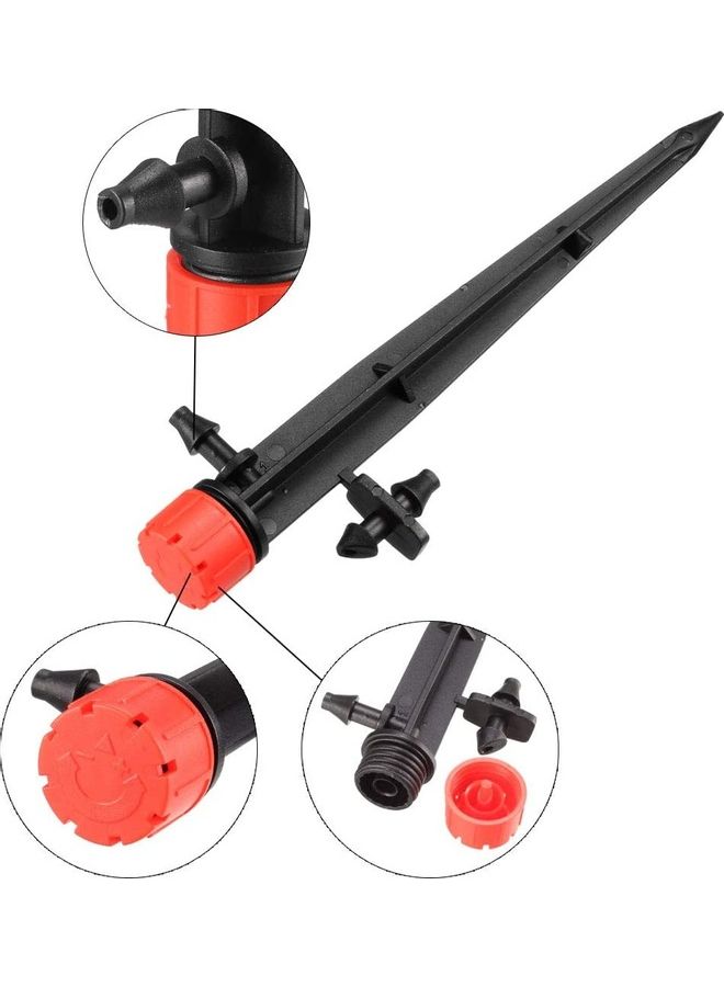 15-Piece Self-Watering Spikes For Plants Black/Red 14x3cm - Image 2