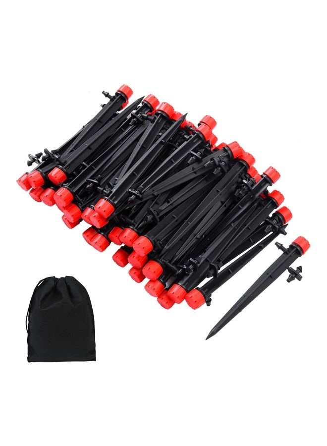 15-Piece Self-Watering Spikes For Plants Black/Red 14x3cm - Image 5