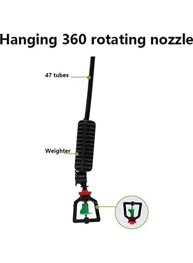 360 Degree Rotating Water Sprinkler Nozzle Black/Green/Red - Image 3