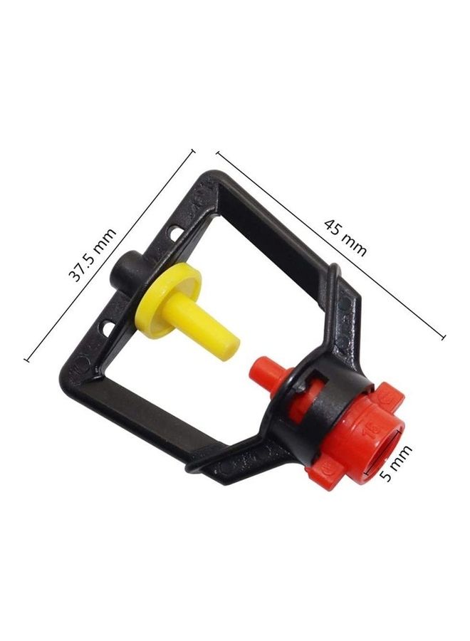 360 Degree Rotating Water Sprinkler Nozzle Black/Yellow/Red - Image 4