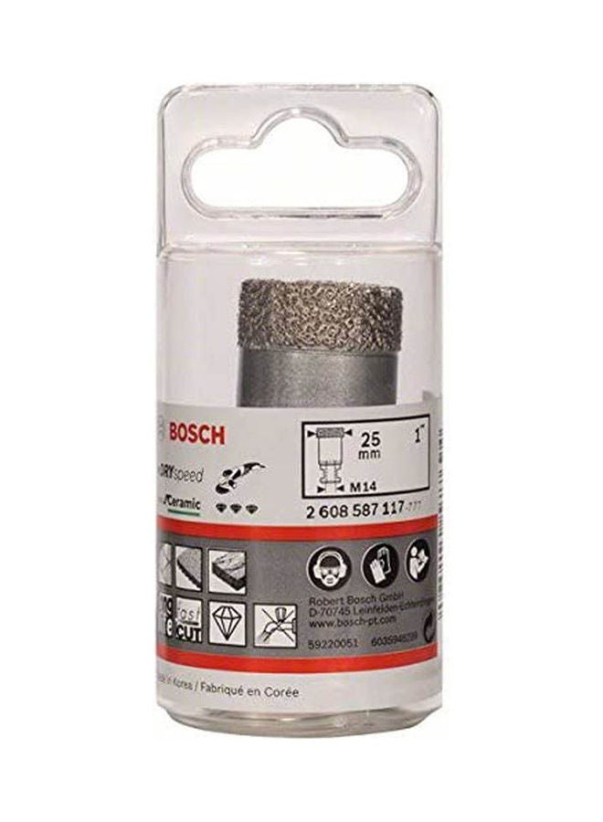 BOSCH Dry Speed Diamond For Angle Grinders Silver 25mm