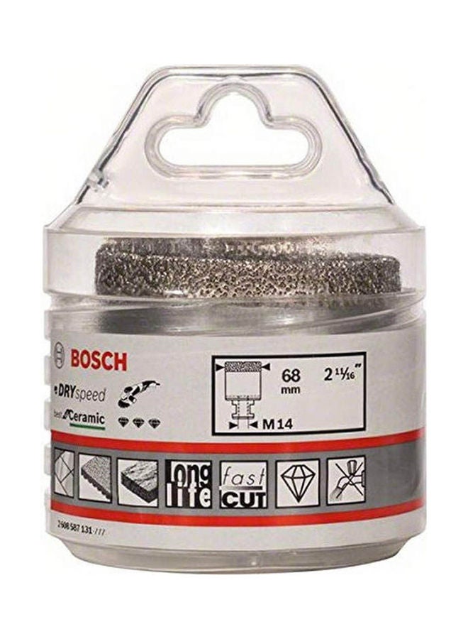 BOSCH Dry Speed Diamond For Angle Grinders Silver 68mm