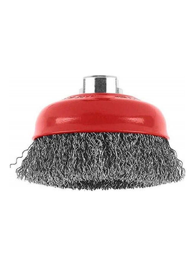 BOSCH M14 Cup Brush  Crimped For Metal Silver 