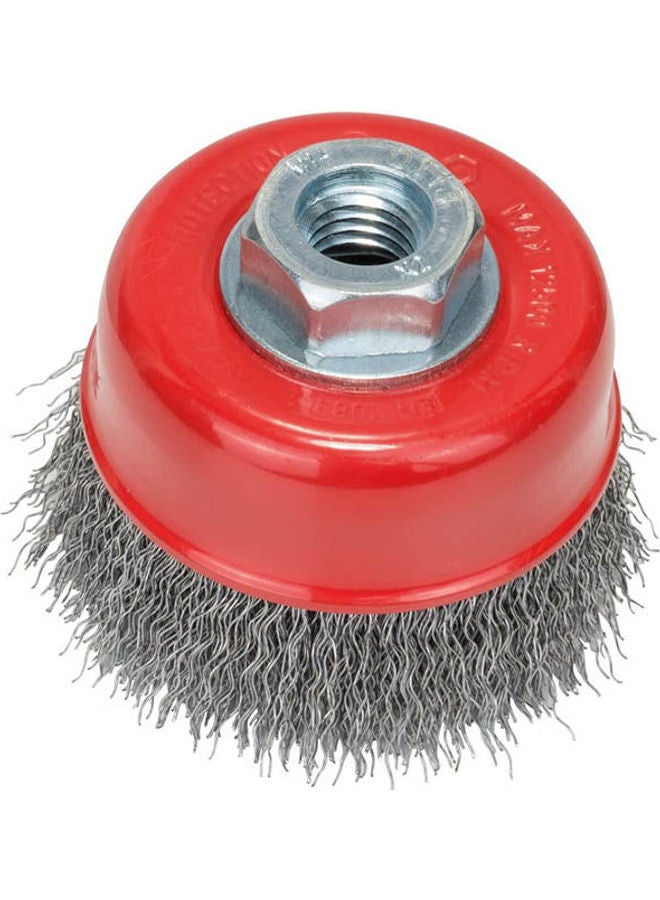 M14 Cup Brush  Crimped For Metal Silver 75mm
