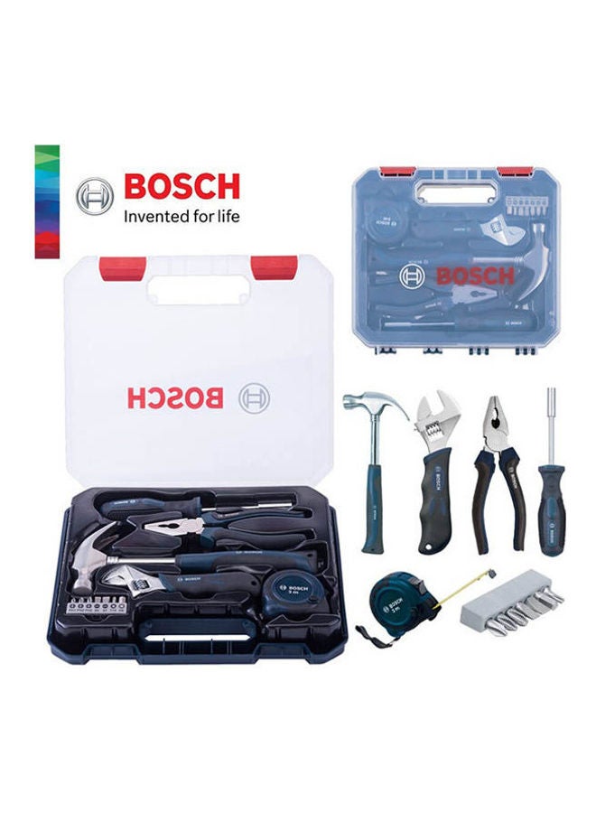 BOSCH 12 In 1 Hand Tools Kit Multicolour  - Image 1