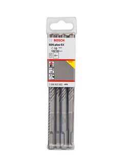BOSCH Sds Plus-5X, For Reinforced Concrete Hammer Bits 10Pcs Silver 