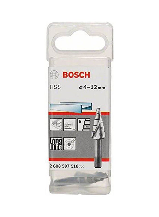 BOSCH - Step Drill Bit Hss Tin 4 → Silver - Image 1