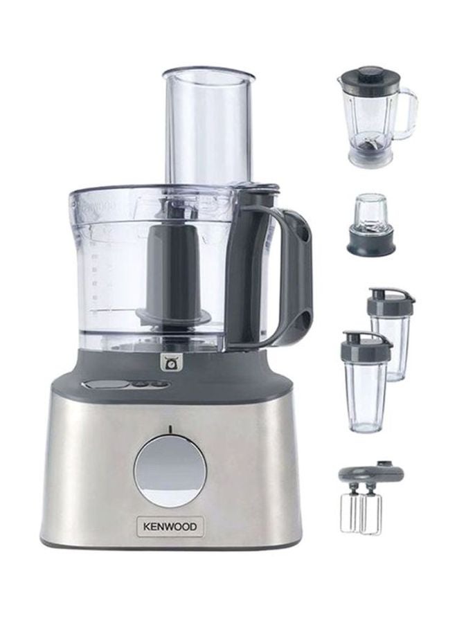 KENWOOD - Multipro Compact Plus Food Processor & Blender with Digital Weighing Scale 800.0 W FDM312SS silver/Grey/Clear - Image 1