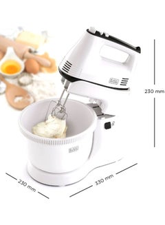 بلاك اند ديكر خلاط كهربائي يوضع على سطح المنضدة 3.5 L 300.0 W M700-B5 أبيض/رمادي  - Image 2