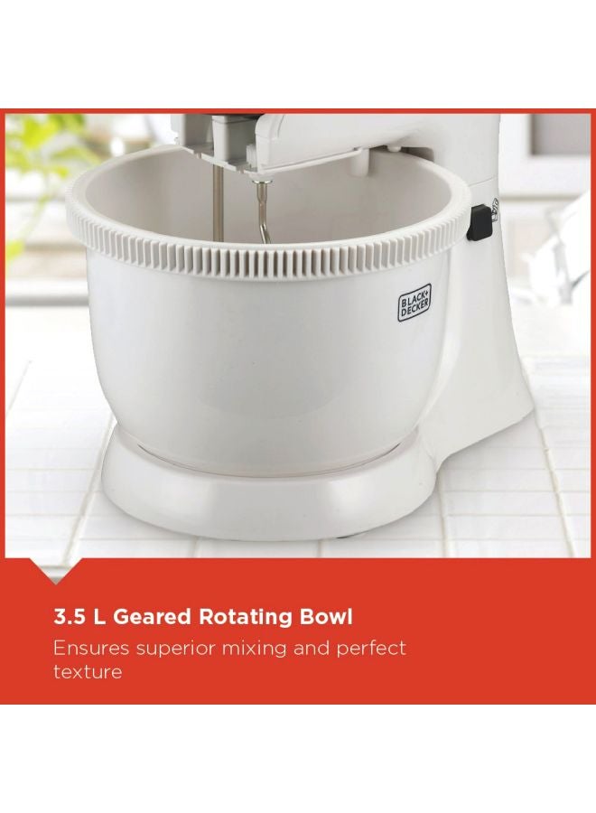 BLACK+DECKER - Countertop Electric Mixer 3.5 L 300.0 W M700-B5 White/Grey - Image 1