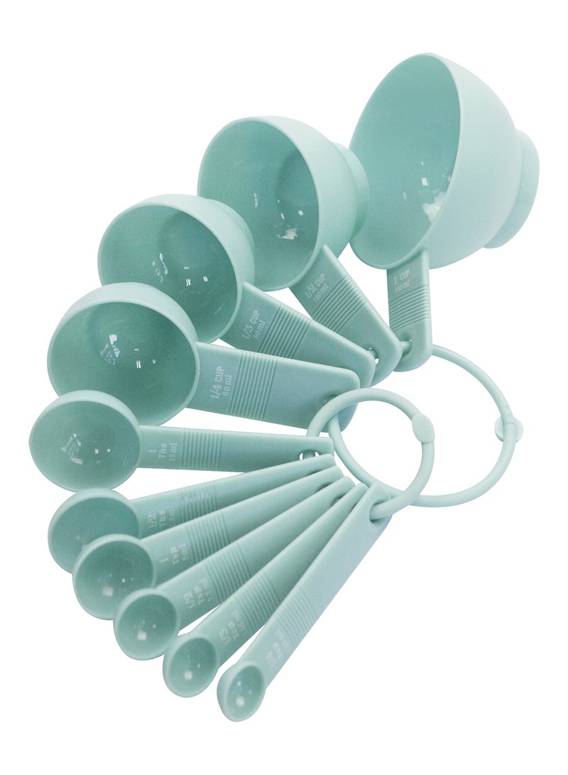 Amal 10-Piece Measuring Cup And Spoon Set Mint 240ml - Image 1