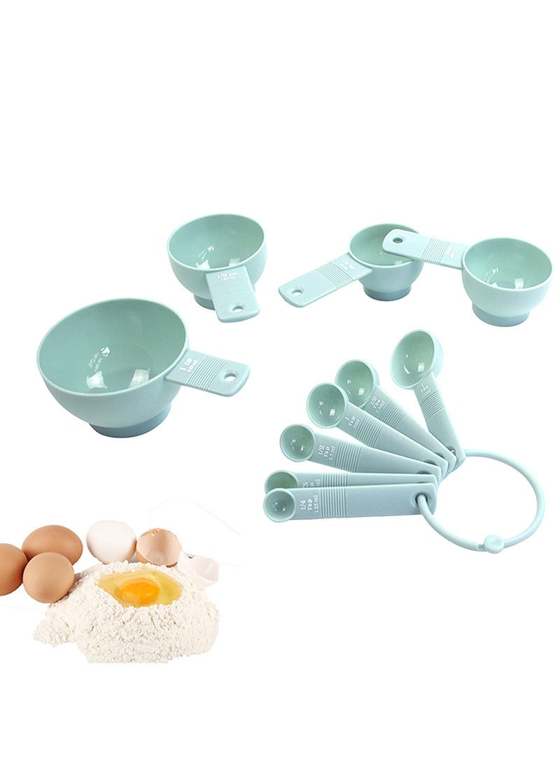 Amal 10-Piece Measuring Cup And Spoon Set Mint 240ml - Image 4