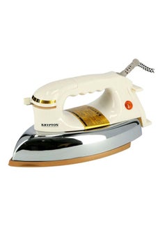 KRYPTON Automatic Dry Iron, Automatic Cut-Off, Golden Sole Plate, Indicator Light, Temperature Control, 60 Microns Teflon Coating, Overheat Protection 1200 W KNDI5216 Beige/Silver  - Image 1