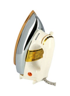KRYPTON Automatic Dry Iron, Automatic Cut-Off, Golden Sole Plate, Indicator Light, Temperature Control, 60 Microns Teflon Coating, Overheat Protection 1200 W KNDI5216 Beige/Silver  - Image 4