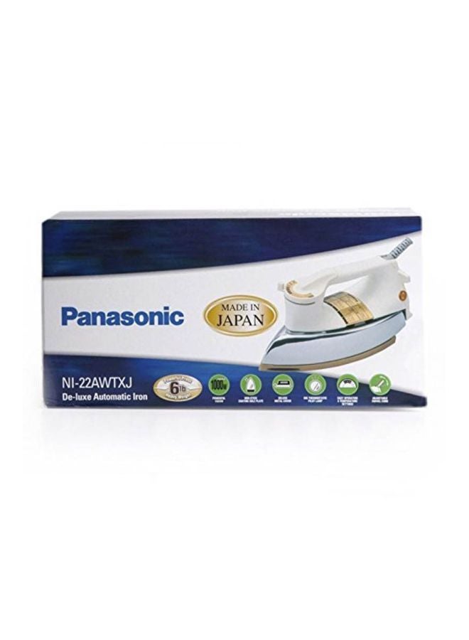 Panasonic Dry Heavy Iron 1000 W NI-22AWTXJTB - WG White/Silver  - Image 2