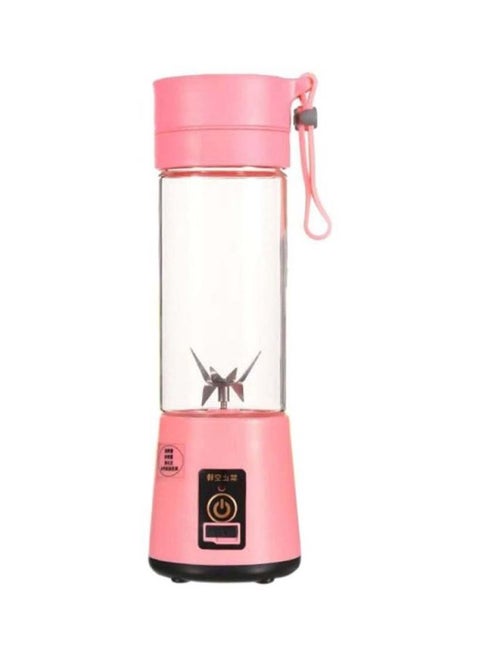 ماكينة صغيرة لإعداد السموذي قابلة للشحن 180 W T-Bottle-1021 وردي/ شفاف/ فضي