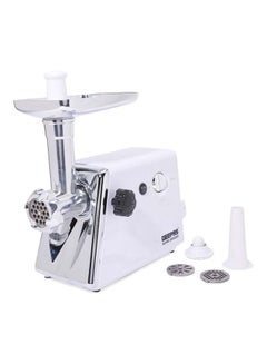 GEEPAS Electric Meat Grinder with Reverse Function Metal Cutting Plates Stainless Steel Blade Meat Mincer Sausage Maker 1200 W GMG746 White/Silver  - Image 2