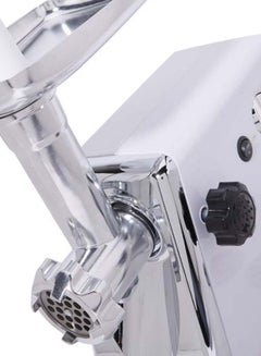 GEEPAS Electric Meat Grinder with Reverse Function Metal Cutting Plates Stainless Steel Blade Meat Mincer Sausage Maker 1200 W GMG746 White/Silver  - Image 3