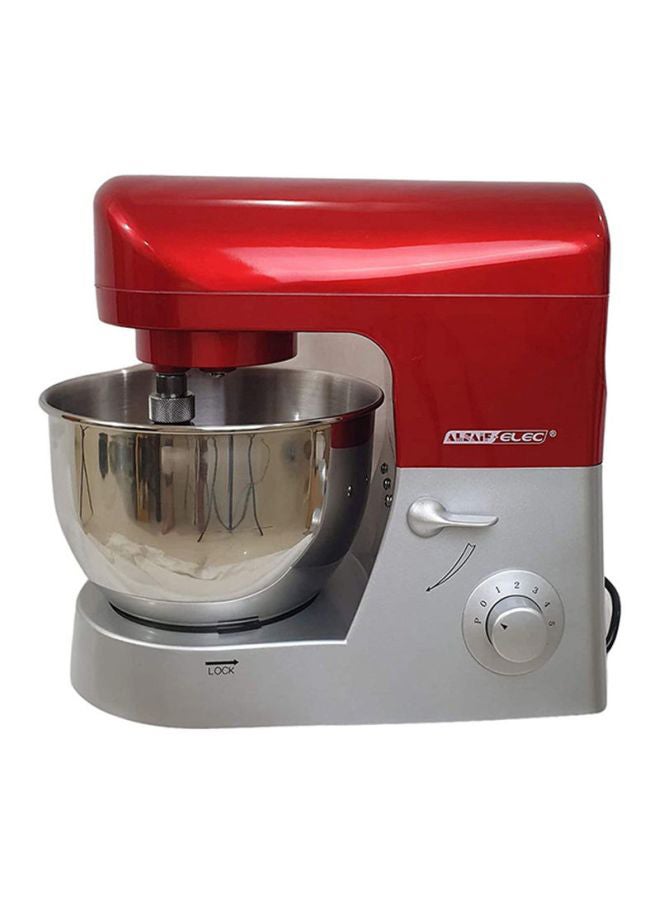 ALSAIF-ELEC Professional Stand Mixer 5.2 L 1000 W H89 Silver/Red/Grey - Image 1