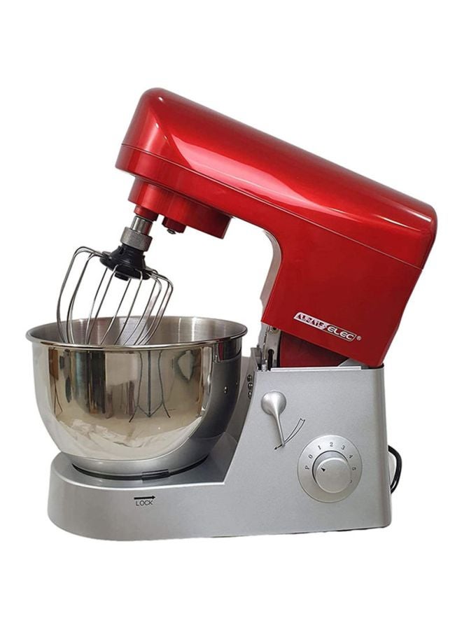 ALSAIF-ELEC Professional Stand Mixer 5.2 L 1000 W H89 Silver/Red/Grey - Image 2