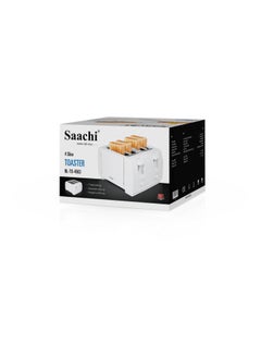 Saachi 4 Slice Toaster 1300W 1300 W NL-TO-4565-WH White  - Image 3