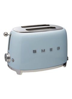 smeg 2 Slice Toaster 950W 950.0 W TSF01PBUK Blue/Silver  - Image 3