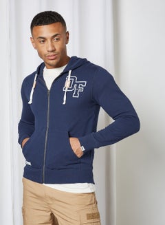 izzue Zip-Up Hoodie Navy  - Image 1